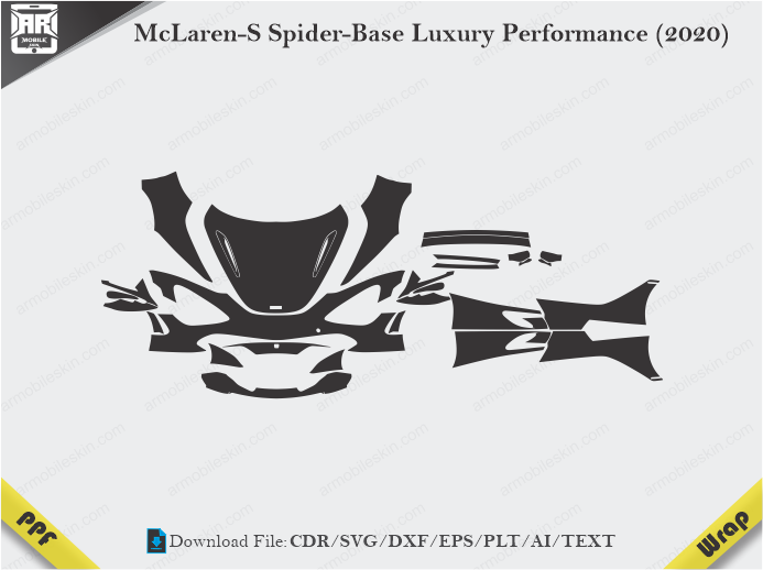 McLaren-S Spider-Base Luxury Performance (2020) Car PPF Template