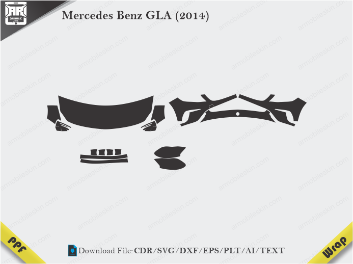 Mercedes Benz GLA (2014) Car PPF Template
