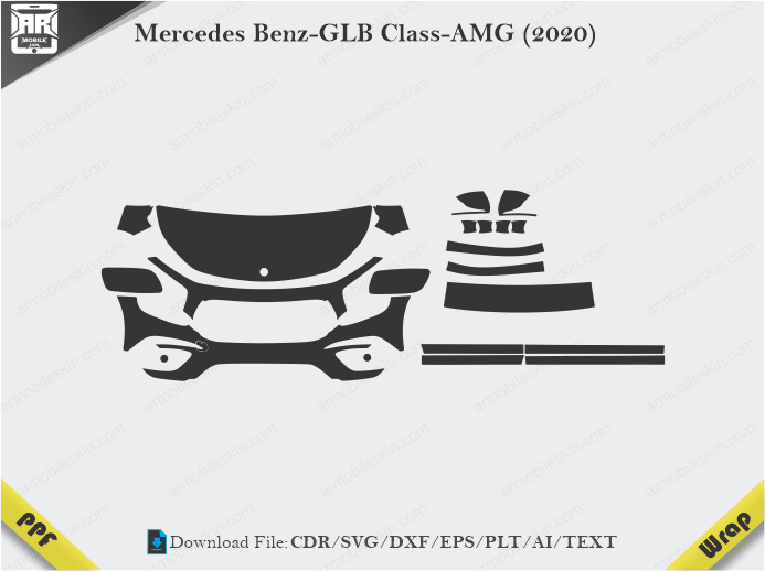 Mercedes Benz-GLB Class-AMG (2020) Car PPF Template