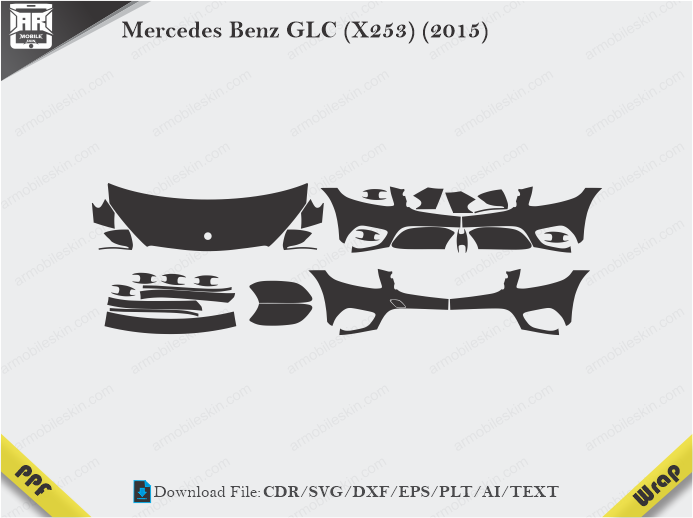 Mercedes Benz GLC (X253) (2015) Car PPF Template