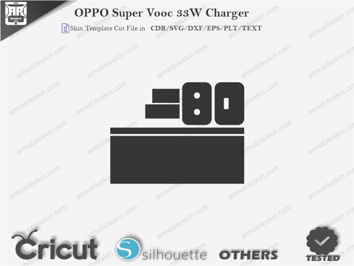 OPPO Super Vooc 33W Charger Skin Template Vector