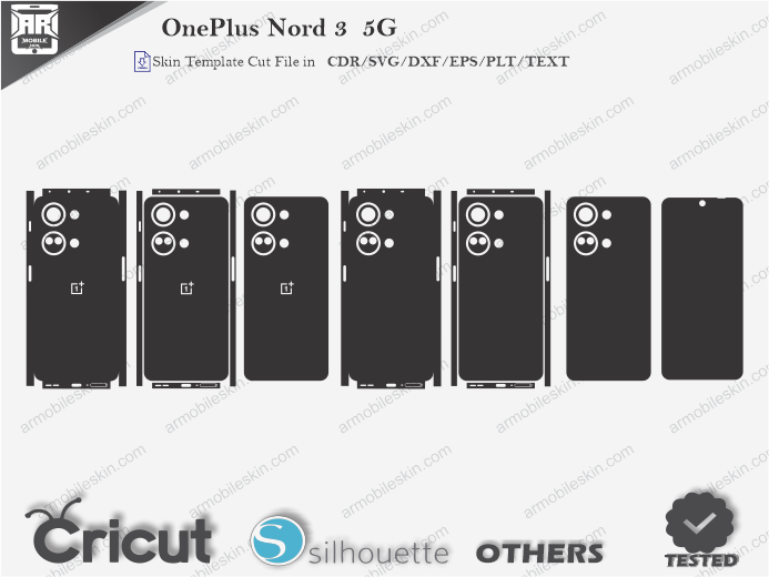 OnePlus Nord 3 5G Skin Template Vector