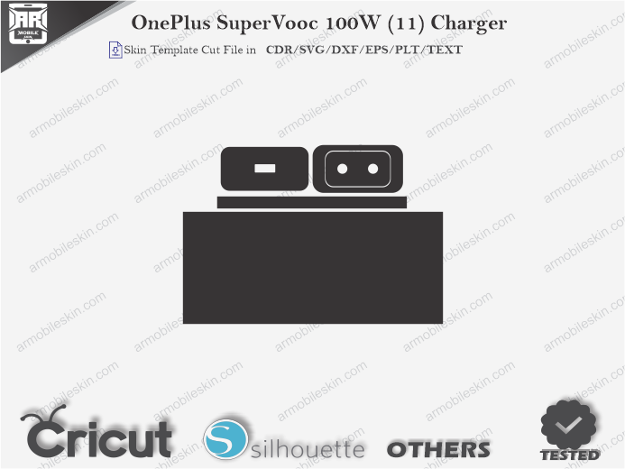 OnePlus SuperVooc 100W (11) Charger Skin Template Vector