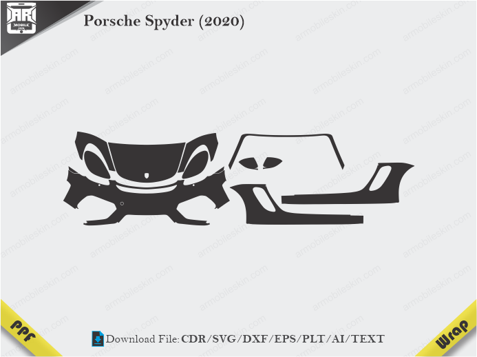 Porsche Spyder (2020) Car PPF Template