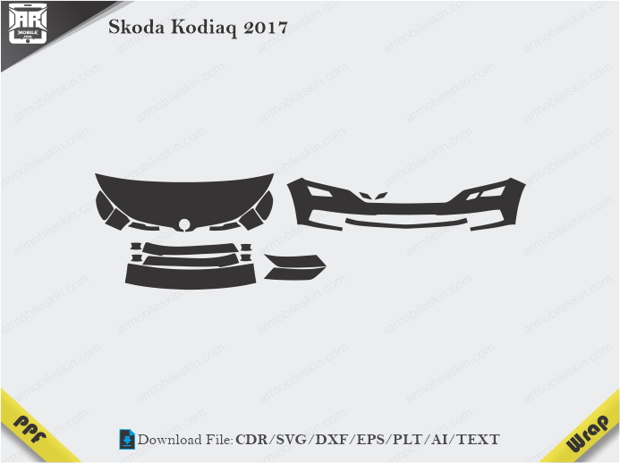 Skoda Kodiaq 2017 Car PPF Template