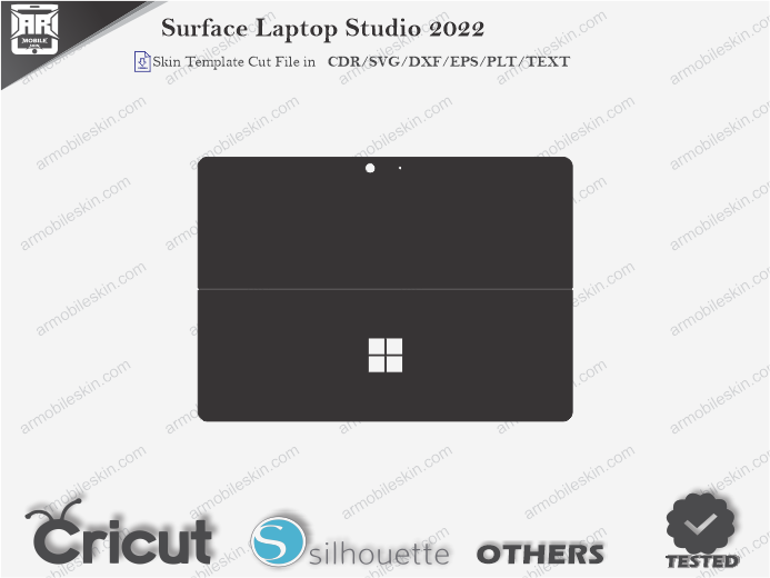 Surface Laptop Studio 2022 Skin Template Vector