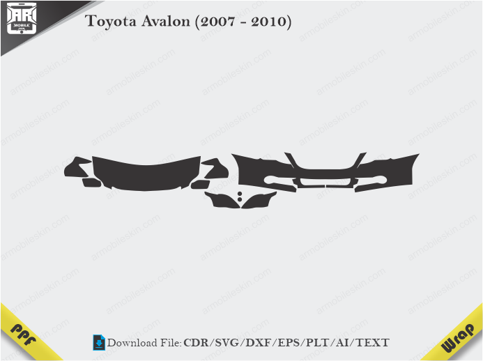 Toyota Avalon (2007 - 2010) Car PPF Template