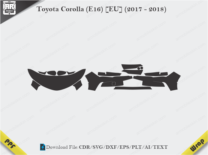 Toyota Corolla (E16) [EU] (2017 - 2018) Car PPF Template
