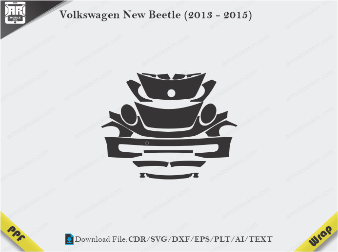 Volkswagen New Beetle (2013 - 2015) Car PPF Template