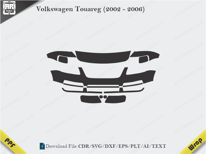 Volkswagen Touareg (2002 - 2006) Car PPF Template