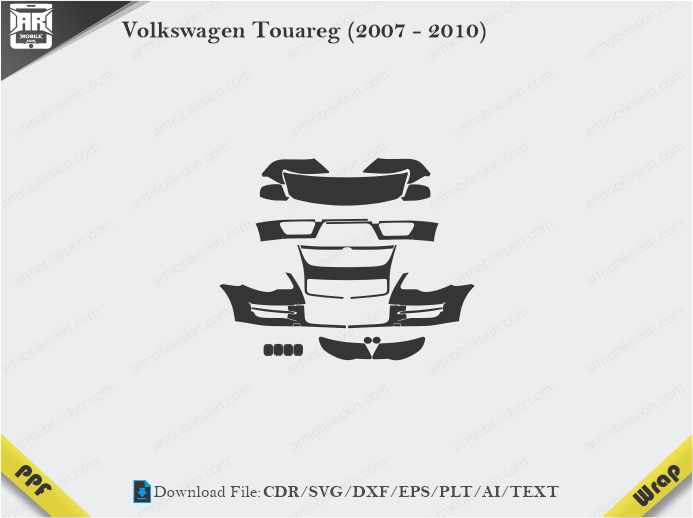 Volkswagen Touareg (2007 - 2010) Car PPF Template