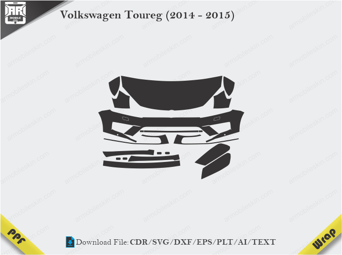Volkswagen Toureg (2014 - 2015) Car PPF Template