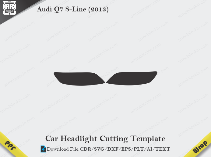 Audi Q7 S-Line (2013) Car Headlight Template