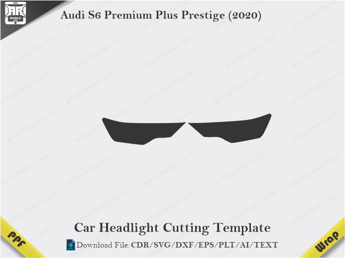 Audi S6 Premium Plus Prestige (2020) Car Headlight Template