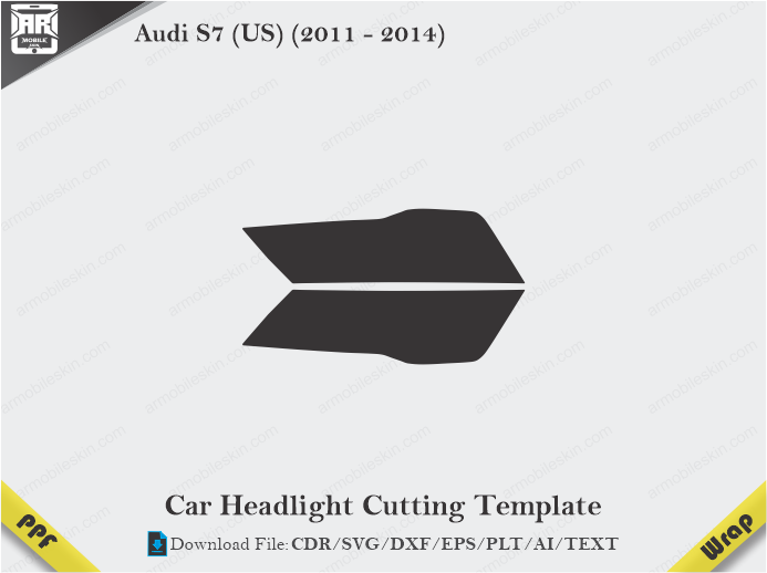 Audi S7 (US) (2011 - 2014) Car Headlight Template