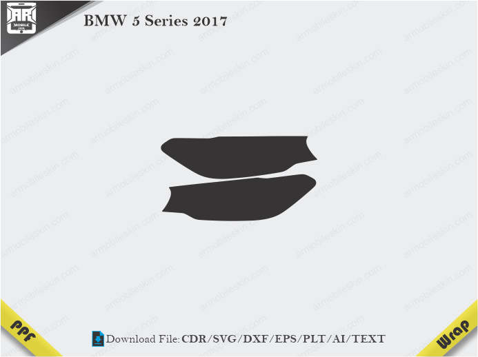 BMW 5 Series 2017 Car Headlight Template