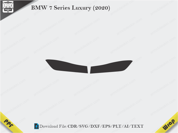 BMW 7 Series Luxury (2020) Car Headlight Template