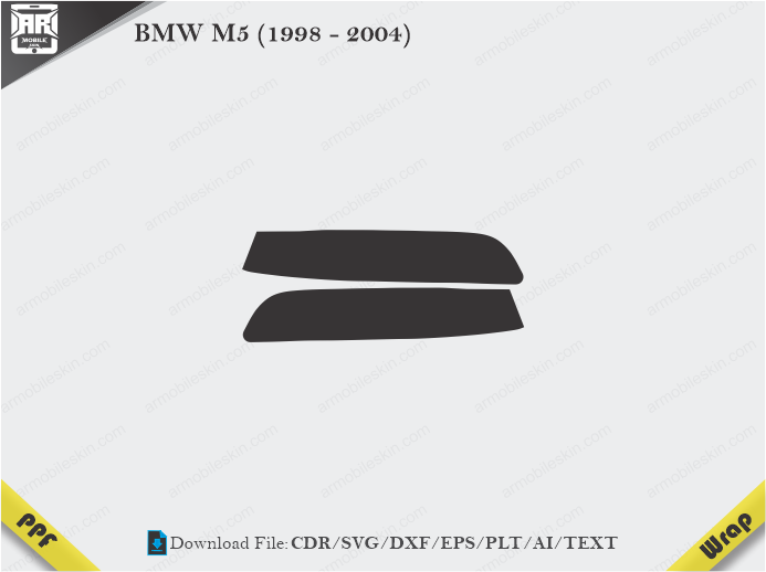 BMW M5 (1998 - 2004) Car Headlight Template