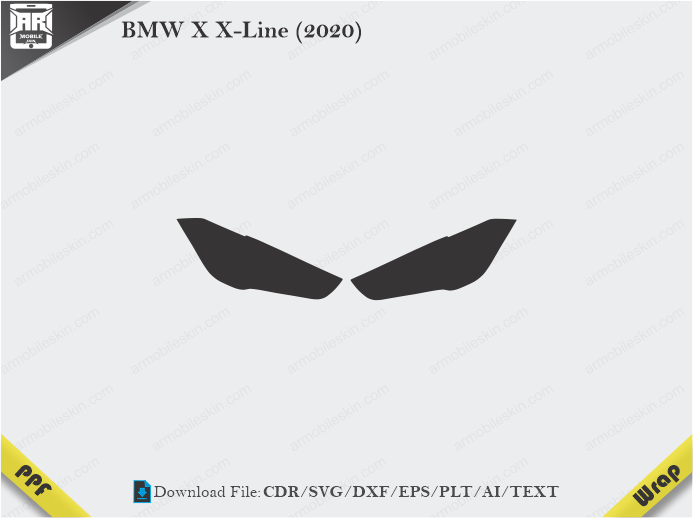BMW X X-Line (2020) Car Headlight Template