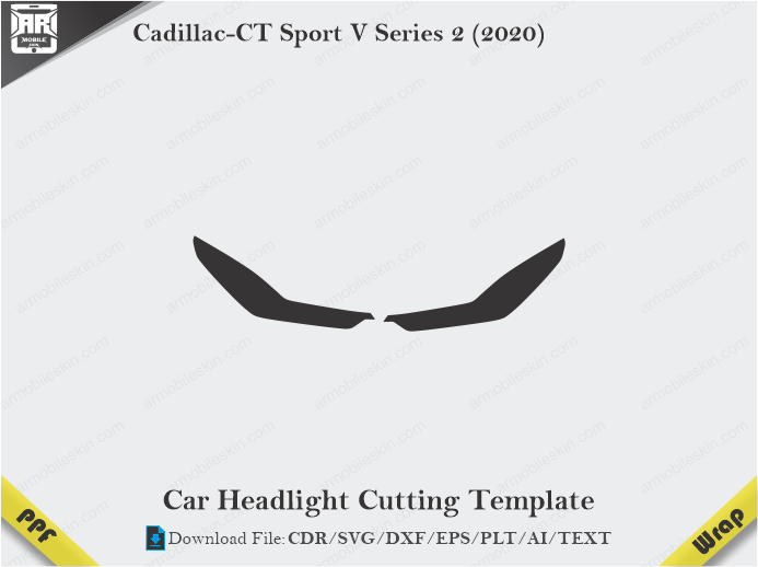 Cadillac-CT Sport V Series 2 (2020) Car Headlight Template
