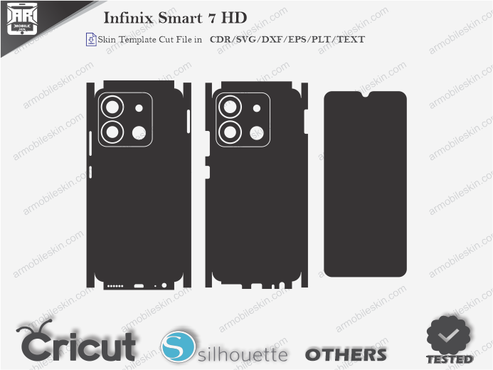 Infinix Smart 7 HD Skin Template Vector