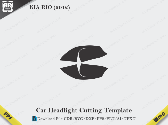KIA RIO (2012) Car Headlight Template