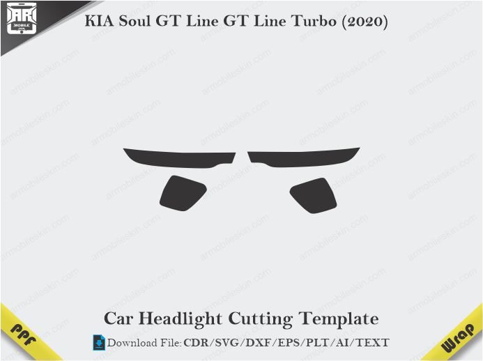 KIA Soul GT Line GT Line Turbo (2020) Car Headlight Template
