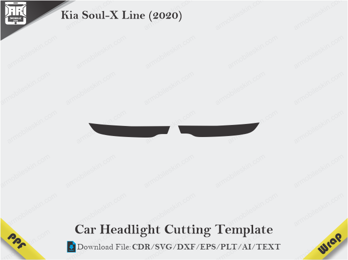 Kia Soul-X Line (2020) Car Headlight Template