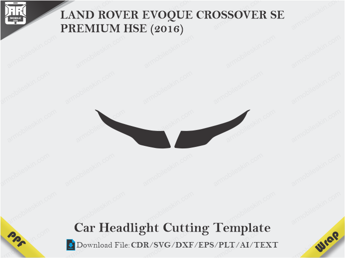 LAND ROVER EVOQUE CROSSOVER SE PREMIUM HSE (2016) Car Headlight Template