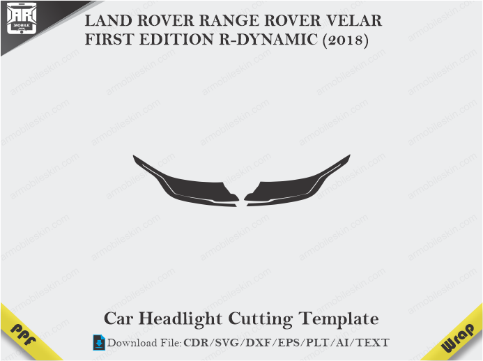 LAND ROVER RANGE ROVER VELAR FIRST EDITION R-DYNAMIC (2018) Car Headlight Template