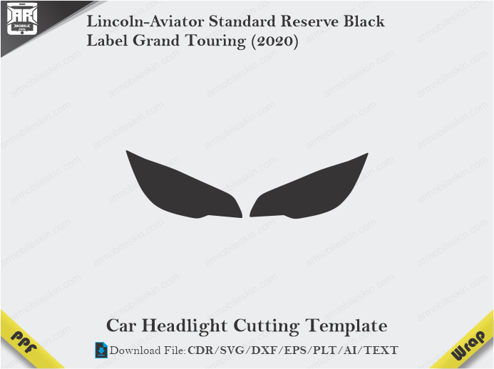 Lincoln-Aviator Standard Reserve Black Label Grand Touring (2020) Car Headlight Template