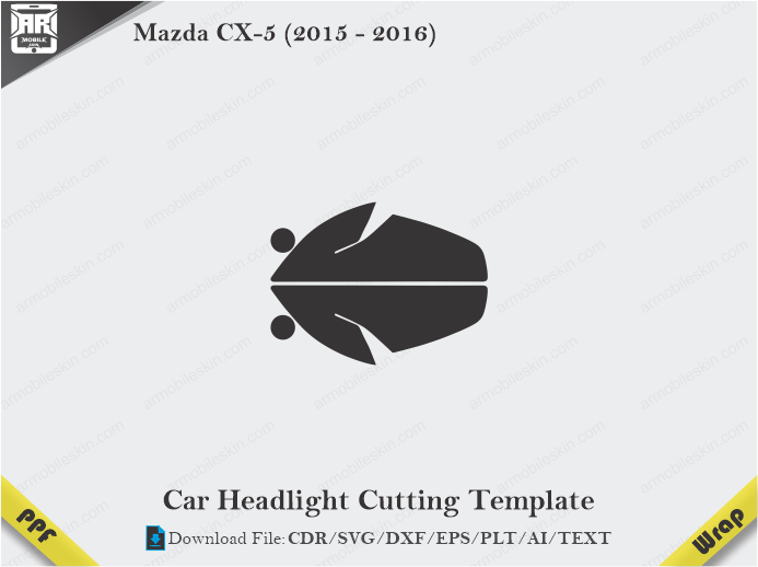 Mazda CX-5 (2015 - 2016) Car Headlight Template