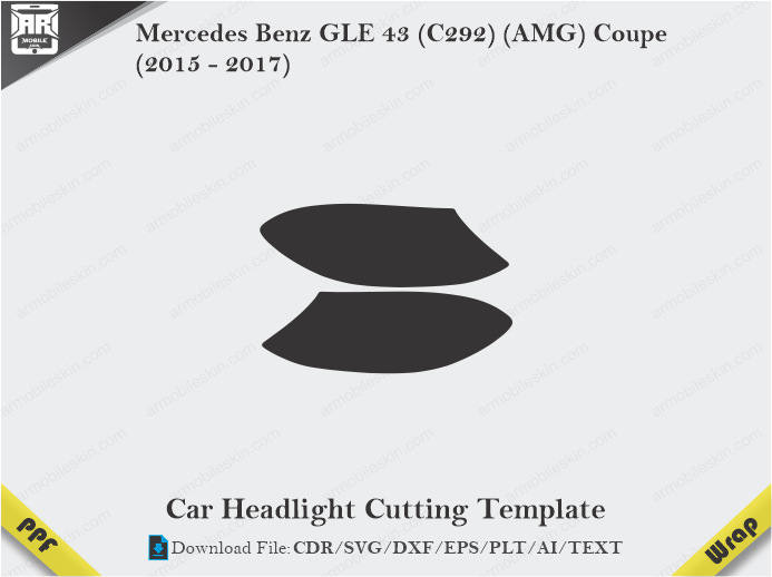 Mercedes Benz GLE 43 (C292) (AMG) Coupe (2015 - 2017) Car Headlight Template