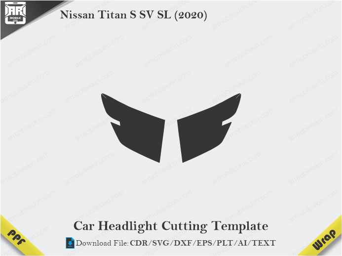 Nissan Titan S SV SL (2020) Car Headlight Template