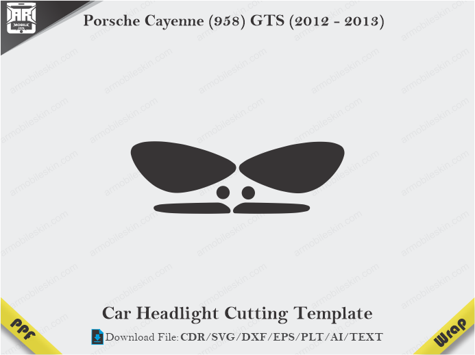 Porsche Cayenne (958) GTS (2012 - 2013) Car Headlight Template