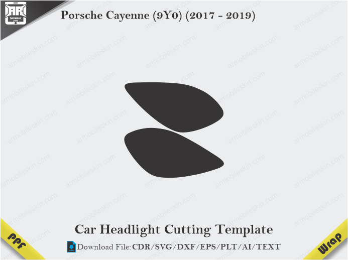 Porsche Cayenne (9Y0) (2017 - 2019) Car Headlight Template