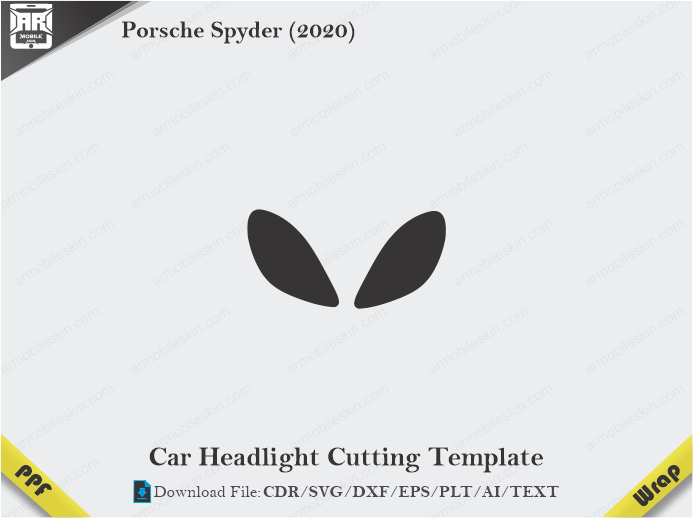 Porsche Spyder (2020) Car Headlight Template