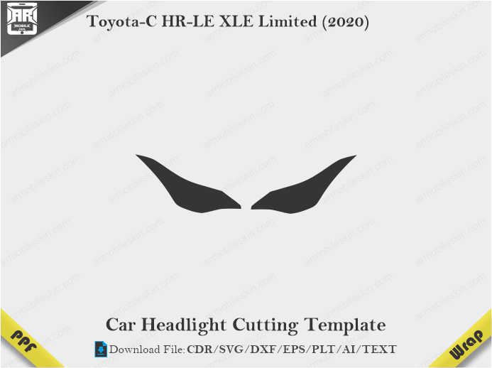 Toyota-C HR-LE XLE Limited (2020) Car Headlight Template