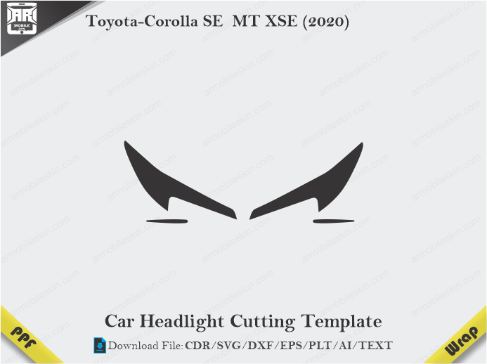 Toyota-Corolla SE MT XSE (2020) Car Headlight Template