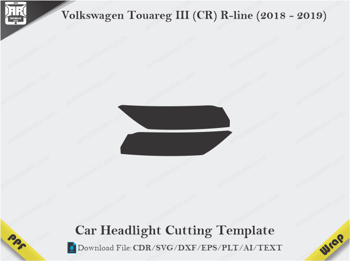 Volkswagen Touareg III (CR) R-line (2018 - 2019) Car Headlight Template