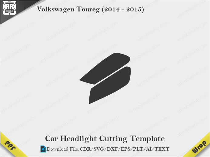 Volkswagen Toureg (2014 - 2015) Car Headlight Template