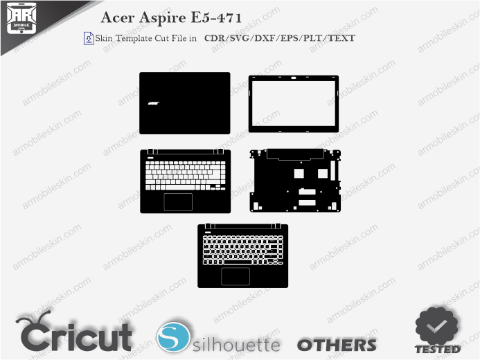 Acer Aspire E5-471 Skin Template Vector