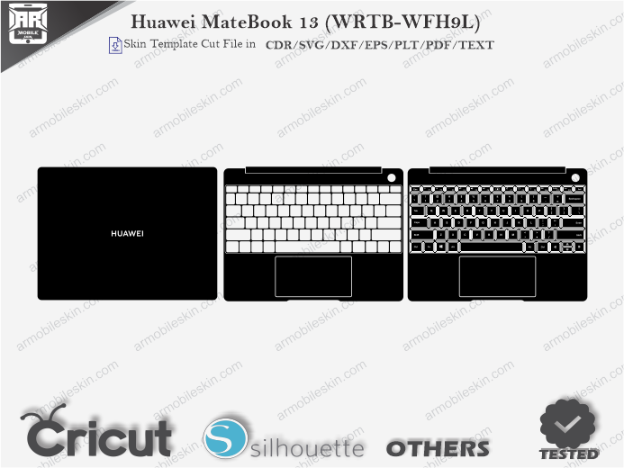 Huawei MateBook 13 (WRTB-WFH9L) Skin Template Vector