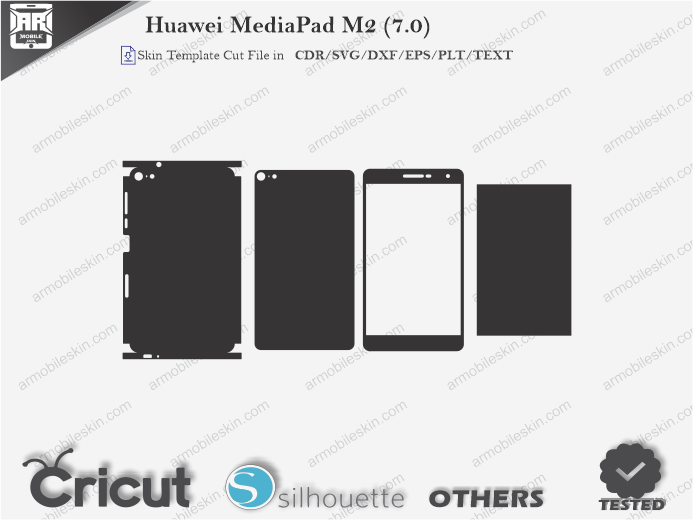 Huawei MediaPad M2 (7.0) Skin Template Vector