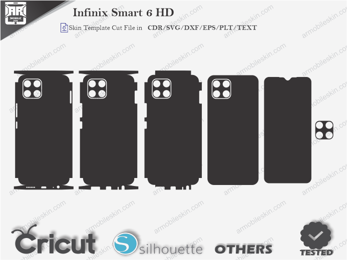 Infinix Smart 6 HD Skin Template Vector