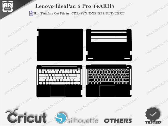 Lenovo IdeaPad 5 Pro 14ARH7 Skin Template Vector