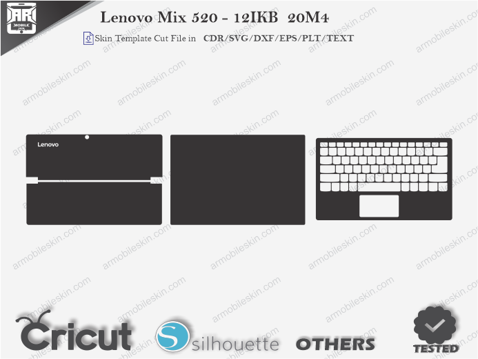 Lenovo Mix 520 - 12IKB 20M4 Skin Template Vector