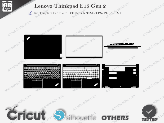 Lenovo Thinkpad E15 Gen 2 Skin Template Vector