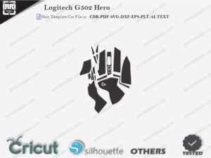 Logitech G502 Hero Mouse Skin Template Vector - ARMOBILESKIN