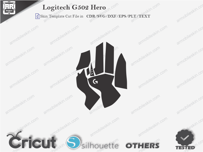 Logitech G502 Hero Skin Template Vector